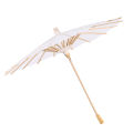 [pantorastar] White Color Paper Decorative Umbrella Parasol School Decor Photo Prop (30cm). 
