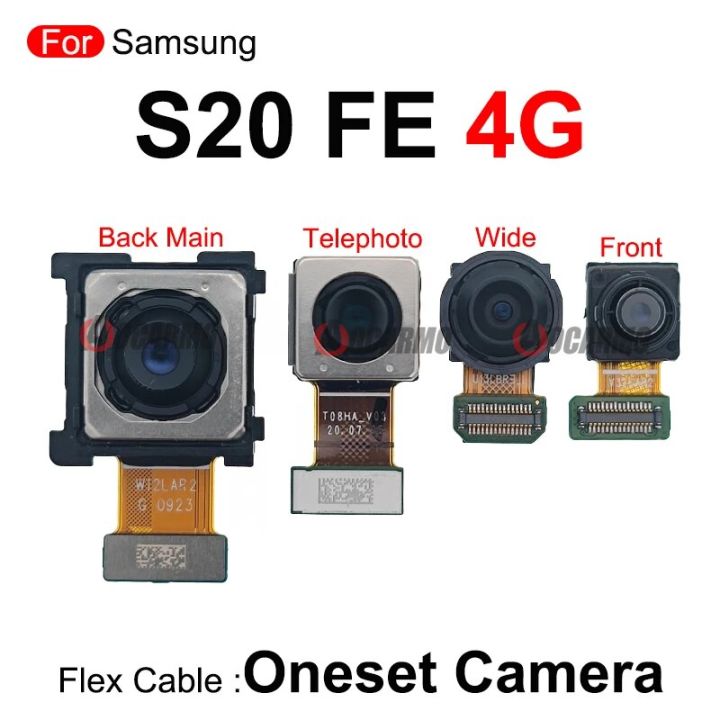 Aweisuan High Quality Fullset Cameras For Samsung Galaxy S20 FE s20fe 4G 5G Front + Rear Telephoto Wide Back Main Camera Replacement Part