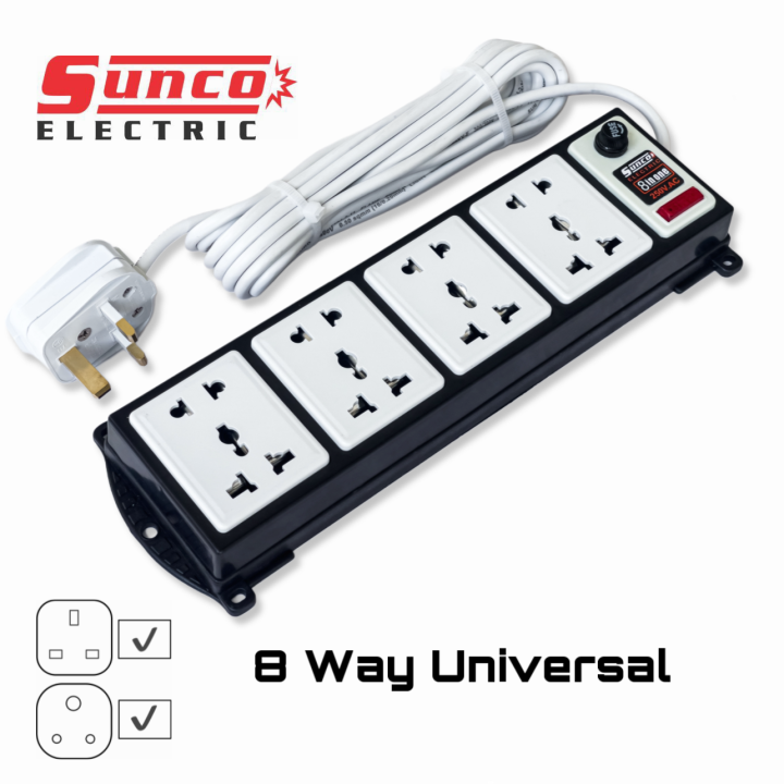 Sunco%20Extenson%20Wire%20cord%208way%202m/%20Multi%20Plug,Trailing%20Socket/wire%20Code%202000w%20-%20Image%202