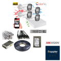 Hikvision 2mp Color Vu Fulltime colour 4 CCTV camera System. 