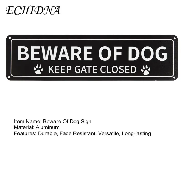 Beware%20of%20Dog%20Sign%20Beware%20Dog%20Sign%20Paw%20Print%20Gate%20Closed%20Durable%20Aluminum%20Warning%20Home%20Outdoor%20Outdoor%20Dog%20Sign%20-%20Image%204