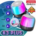 Lenovo Thinkplus Mini K3 K30 Portable HiFi Bluetooth Wireless Speaker Waterproof Outdoor Music Surround Bass Box Mic. 