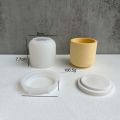 DIY handmade plaster molds scented cup flower pot molds candle jar molds concrete molds silicone molds cement jewelry box molds. 