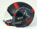 Spark Minda Spicy Black with Red Helmet ISI Certified / Spark Minda Garrison Series Protective Head Gear. 