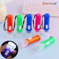 1 Pc Random Color Button Battery Powered Mini Plastic Flashlight with Hanging RopeOutdoor Travel Portable Emergency Small Torch. 