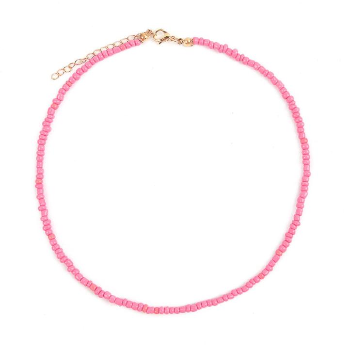 Simple Bead Necklace Women's Little Daughter Chain 16 Inch