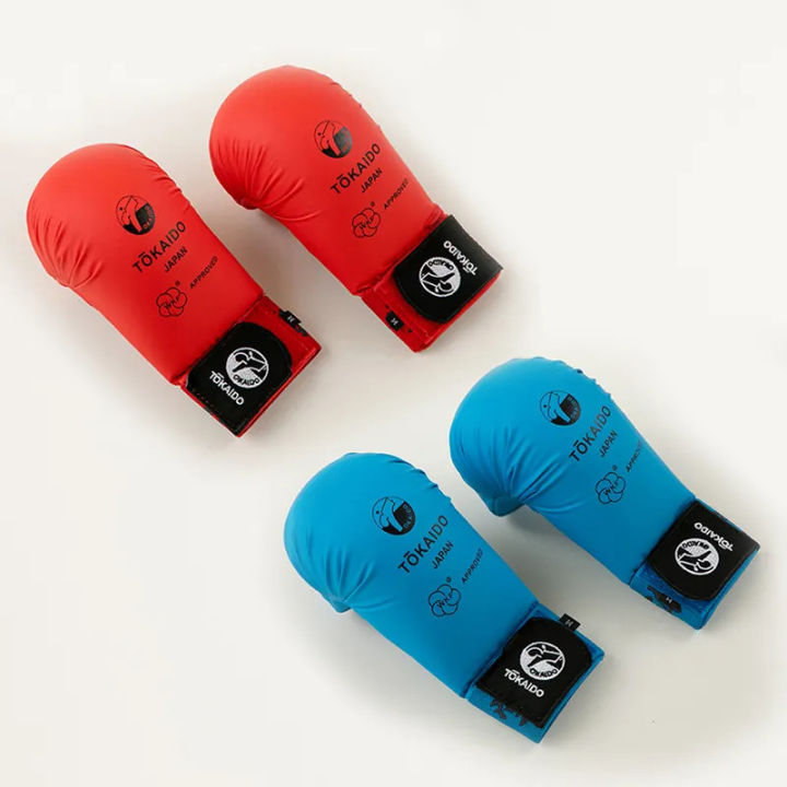 Tokaido Red & Blue Karate WKF Karate Gloves