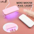 Monja 6W Mini Nail Art Dryer UV Gel Polish Fasting Curing Lamp Portable Folding LED USB Charge Home DIY Manicure Machines Tools. 