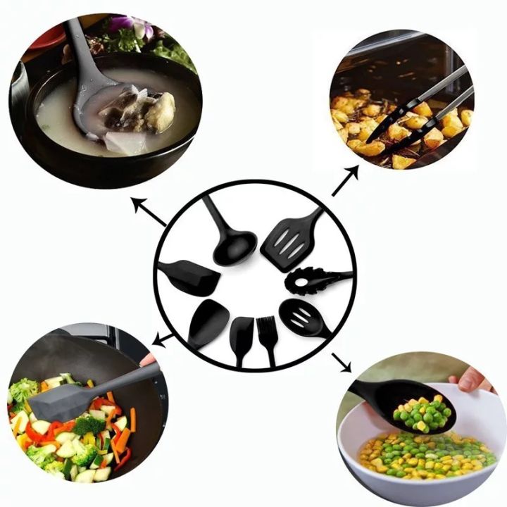10Pcs%20Kitchen%20Cookware%20Set%20Nonstick%20Silicone%20Spatula%20Spoon%20Oil%20Brush%20BBQ%20Clip%20Heat%20Resistant%20Kitchen%20Utensils%20DIY%20Baking%20Tools%20-%20Image%204