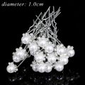 1-36 Pcs Flower Pearl U-shaped Pins Barrettes Gold Silver Color Bridal Vine Tiara Hairband Rhinestone Wedding Hair Combs Elegant Hair Jewelry Accessories. 