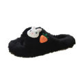 2024 fall and winter new cute cartoon hair slippers warm flat at home wearing a word slippers women’s shoes. 