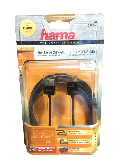 Hama 3m High Speed HDMI Cable Plug with Ethernet | Daraz.lk