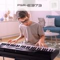 Yamaha PSRE383 Keyboard with Padded Case, Double X Stand, Power Adapter, Book Rest 61-Key Touch Sensitive Portable Keyboard with Power Adapter PSR E 373 Electric piano keyboard organ Musical Instrument Kandy Musical Hub Keyboard with Accessories. 