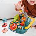 Toy Vehicles Playset 6 Settings for Funny Driving Wheel Interactive Educational Toys. 