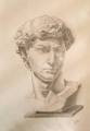 David by micheal angelo pencil drawing. 