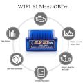 ELM327 OBD2  V2.1 Scanner Code Reader Automotive tools For Skoda Octavia Supe Kodiaq Citigo Vision Diagnostic Adapter - Blue. 