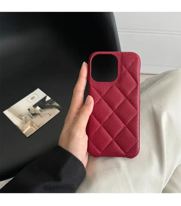 Retro%20Red%20Color%20Leather%20Phone%20Case%20For%20Iphone%2015%20Pro%20Max%2011%2012%2013%2014%20Pro%20Max%20Plus%20Luxury%20Solid%20Color%20Ultra%20Thin%20Hard%20Back%20Cover%20-%20Image%203