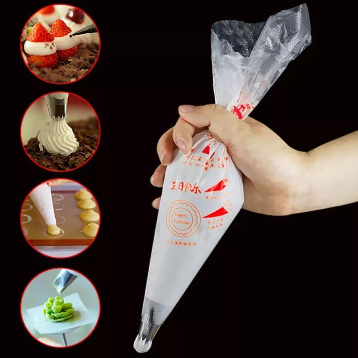 Cake Icing Bags 25 Pcs Small Size - Transparent