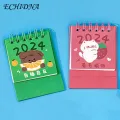 Lightweight Desktop Calendar 2024 Cute Cartoon Mini Desk Calendar Daily Planner for Home Office School Decoration 2pcs Set Table 2024 Calendar. 