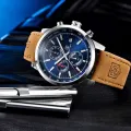 【Miga Plaza】Watch Men Luxury Leather BY-5102 Quartz Watch Fashion Chronograph Watches Sport Clock Male Waterproof 2023 Watch For Men. 
