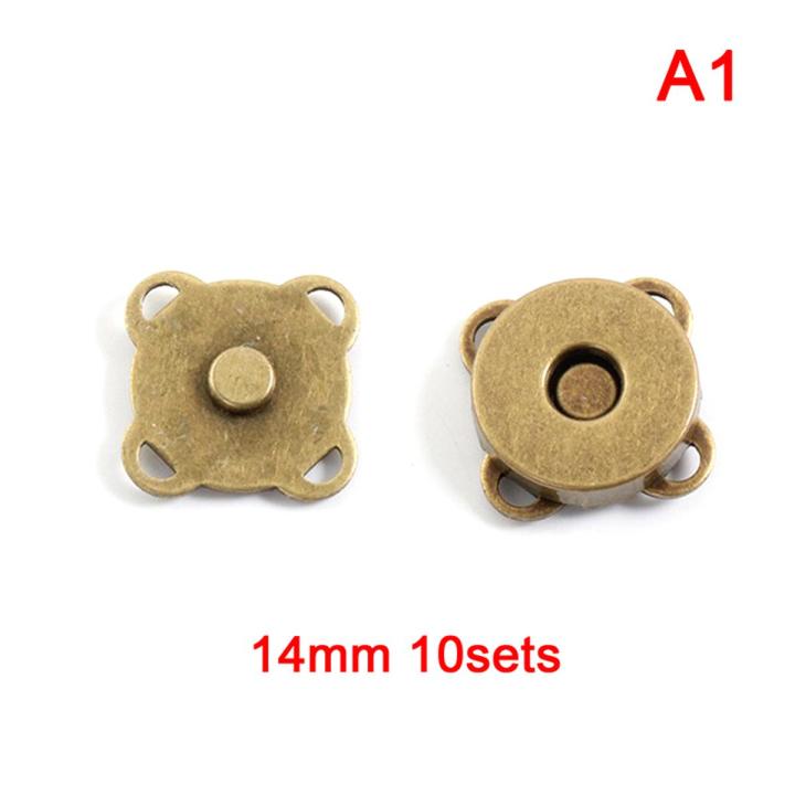 10Sets Magnetic Buttons Bags Magnet Automatic adsorption Buckle Metal Buttons Sunlight Mall