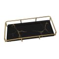 Countertop Tray Iron Glass Counter Organizer Modern Delicate Texture for Kitchen. 
