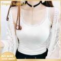 Enigma- Women Vest Stylish Lace Trimmed Tank Top for Women Slim Fit Sleeveless Camisole for Summer Streetwear U-neck Solid Color Vest Women Summer Top. 