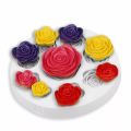 Roses 9 Silicone Fondant Mold 3D Rose Flowers Silicone Mold Fondant Soap Mould Jelly Candy Chocolate Moulds Cake Decoration Baking Tools Rose Moulds Cake Tool cake mould. 