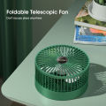 MAYTTO rechargeable Fan Mini Foldable Telescopic Electric Fan Low Noise Portable Folding Telescopic Small Desktop Fan. 