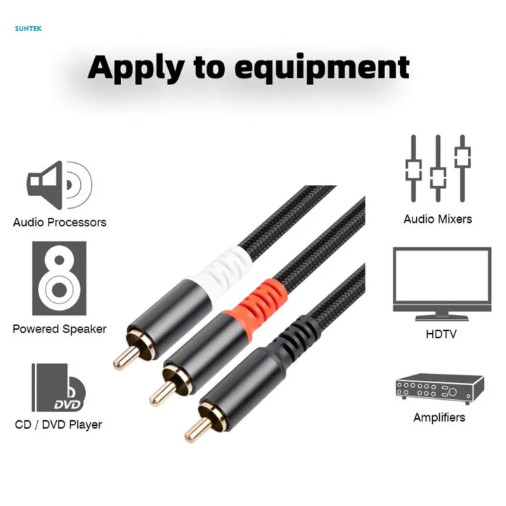 RCA%20to%202RCA%20Subwoofer%20Cable%20Y%20Adapter%20Splitter%20for%20Headphone%20Amplifier%202m%20-%20Image%202