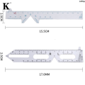 LutingFifty percent discount 1Pcs Measure Optical Vernier PD Ruler Pupil Distance Meter Eye Ophthalmic Tool. 