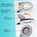 LED Magnifying Lamp 5X 10X Magnifier with Light Table and Desk Lamp Floor Stand Adjustable Magnifying Magnifier Glass for Reading, Repairing (Black) US PLUG. 