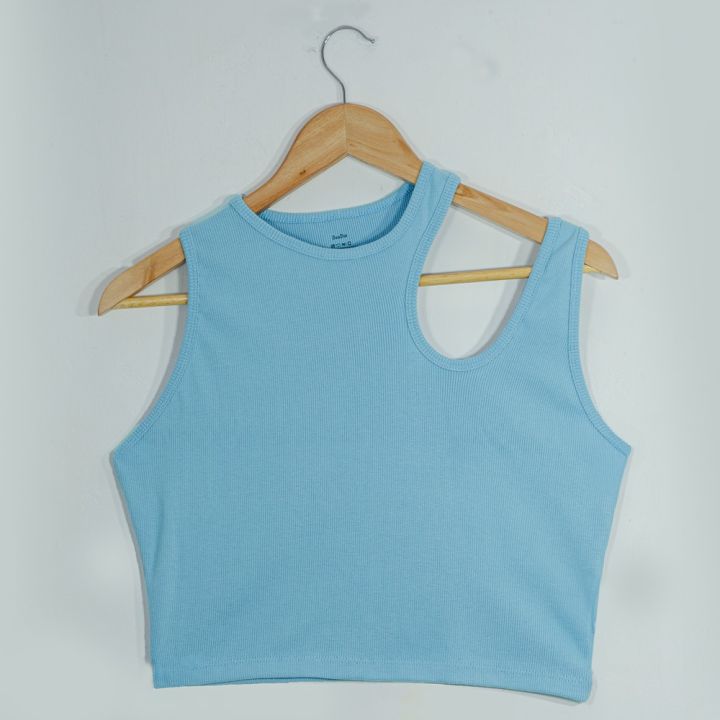 Trending%20Style%20Cut%20Out%20Crop%20Top%20High%20Quality%20Cotton%20Rib%20Fabric%20,%20Round%20Neck,%20Sleeveless%20Casual%20Party%20Wear%20Tight%20Tank/%20T-Shirt%20In%20White,%20Ash%20And%20Green%20Colors%20For%20Women/%20Ladies%20/%20Girls%20In%20S,%20M,%20L,%20Xl%20Free%20Sizes%20-%20Image%209