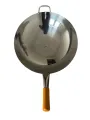 stainless steel polish rice pan Wok pan / koththu pan high quality size no 43. 