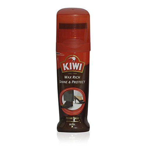 Kiwi Wax Shoe Polish - Brown, 75ml Bottle (FROM INDIA) SAB