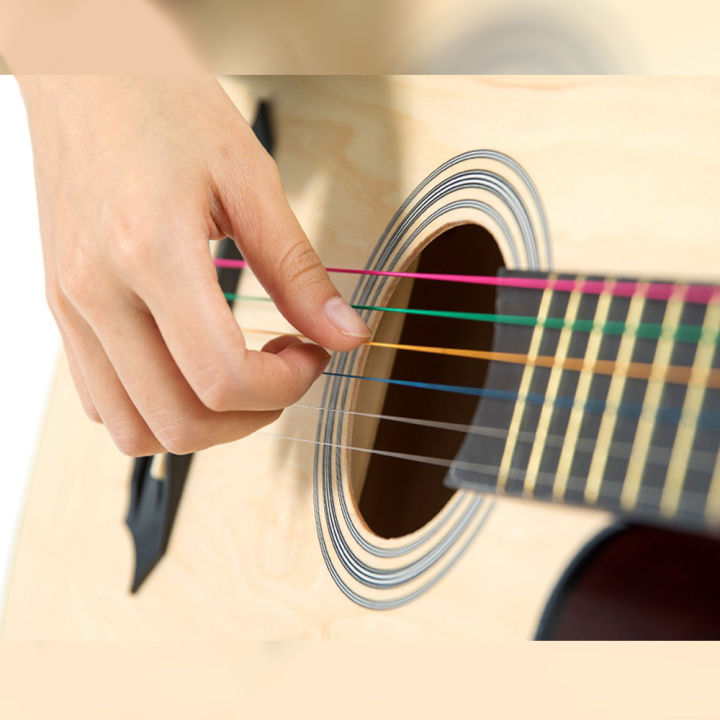 Colorful%20Rainbow%20Guitar%20Strings%20E-A%20(1%20Set%206pcs)%20for%20Acoustic%20Folk%20Guitar%20Classic%20Guitar%20Multi%20Color%20Guitar%20Strings%20/%20Wire%20Set%20-%20Image%208