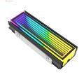 New style Ssd Heat Sink Ultra-thin Rgb Nvme Ssd Cooler for Gaming Laptop Desktop Fast Heat Dissipation Block for Game Console M.2 Nvme Solid State Drive Heat Sink Multi-layered Lighting Effect. 