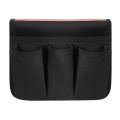 Outdoor Chair Side Pocket Organizer, Beach Chairs Side Storage Bags Large Capacity, Multi-Pocket Design Black. 