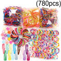780pcs Girls Hair Accessories Set with Box Elastic Ties Hair Band Metal Buckle Hairpin Flower Hair Claw Birthday Gift for Girls Teens. 