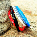 My Time Is Now Student Fashion Couple Silicone Bracelet sports wrist band Mzea. 