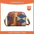 MATEYOYO Women's Bag Shoulder Bag Cross-body Bag Messenger Bag Bohemian Style Bag Contrast Design Large Capacity Adjustable Shoulder Straps Dual Zipper Design Inner Pocket. 