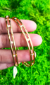 BOOM Gold plated Stylish Thin bangles With Stone for women. 