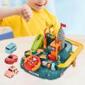 Toy Vehicles Playset 6 Settings for Funny Driving Wheel Interactive Educational Toys. 
