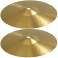 Pair of 8/ 10/ 12/ 14 Inch Cymbal pair of cymbal plate for Western Eastern Band Professional Brass Jazz Drum Classic Cymbal Crash Musical Instrument Accessory 8 inch 10 inch 12 inch 14 inch cymbal pair  8'' cymbal 10'' cymbal. 