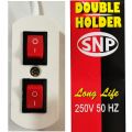 Double Holder with switch. 