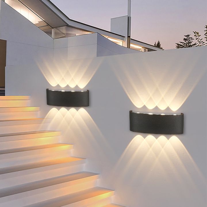 Outdoor Wall Lighting Led Waterproof Street Courtyard Veranda Lamp Luminaire Home Facade Decor Exterior Wall Garden Light LED