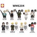 【Popular】Compatible with LEGO Attack on Titan Series Eren Jaeger, Armin Erwin, Levi Ackerman Building Blocks Minifigure Toys. 