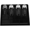 2X Hard Case Clip Cash Register Box Classify Store Cashier Coin Drawer Box Cash Drawer Tray Money Counter Case. 