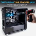 Air Duster Mini Vacuum Compressed Air Blower 3in1 Keyboard Cleaner 35000 RPM Electric Canned air can for Computer Desk Electronics. 