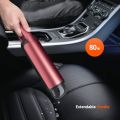 Porodo Handheld Vacuums Cleaner,Wet and Dry Portable Cordless Vacuum Cleaner 80W 5200Pa Suction,Washable HEPA Filter 6000mAh Up to 20 mins Car Vacuum Cleaner Rechargeable for Car,Home & Office (Red) 01 Year Warrenty. 
